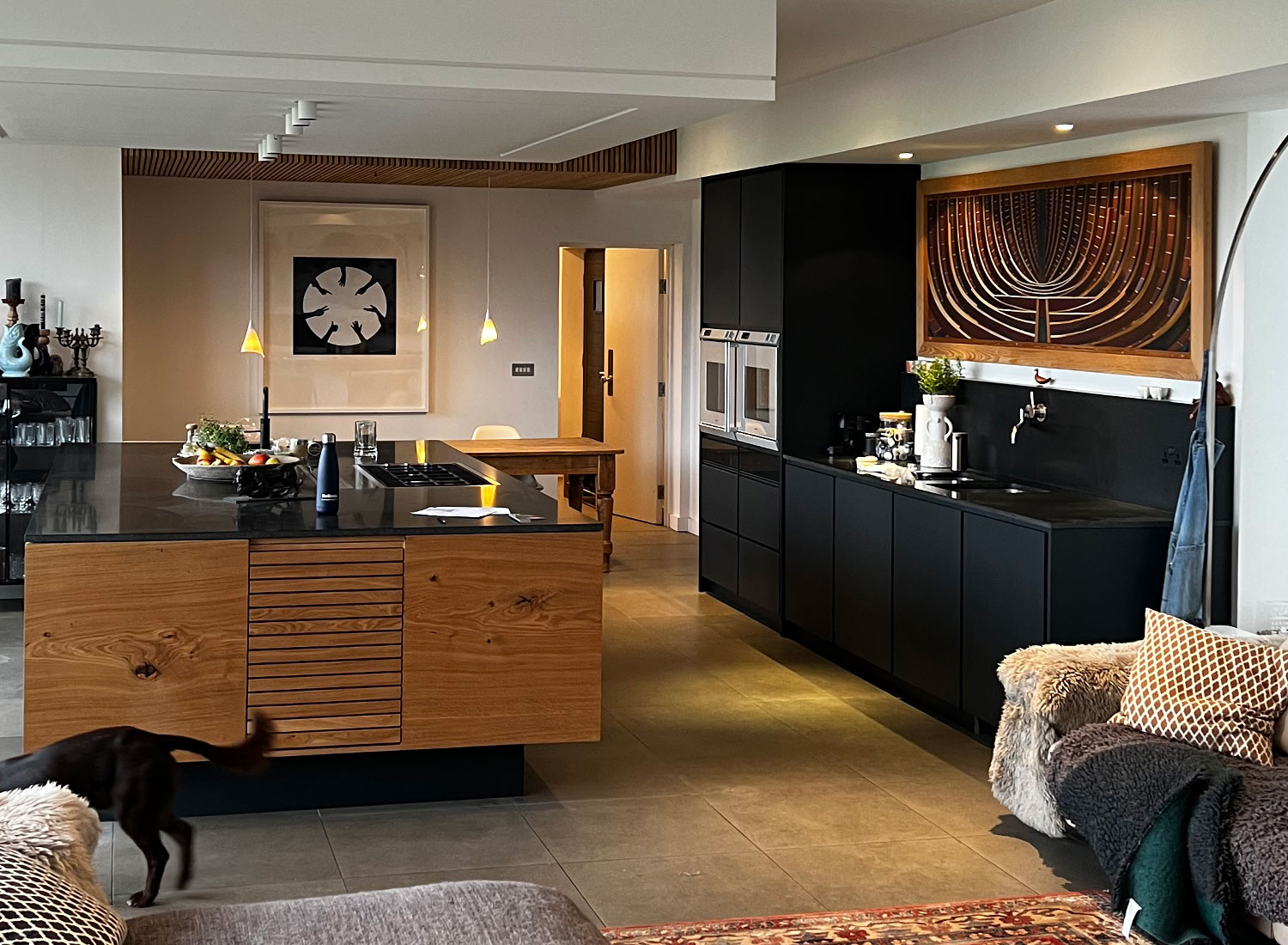 Scandi-Kitchen-Matt-black-flat-panels-doors