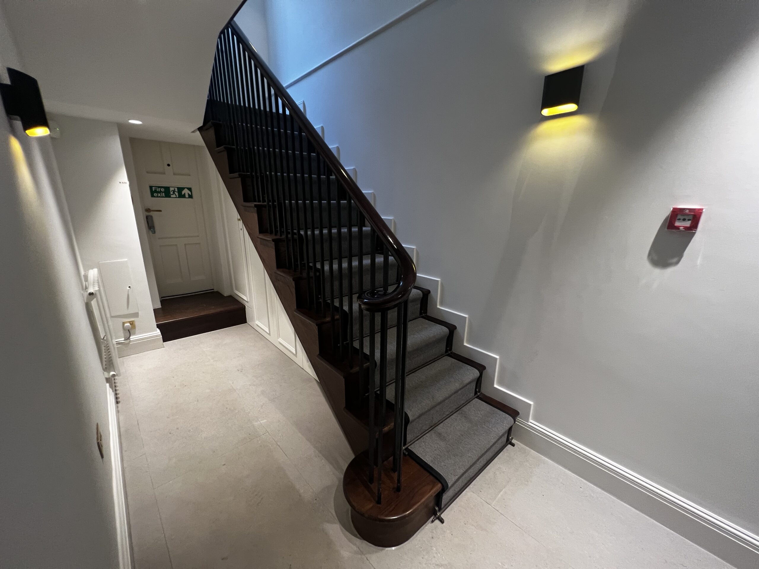 New oak stairs and handrail
