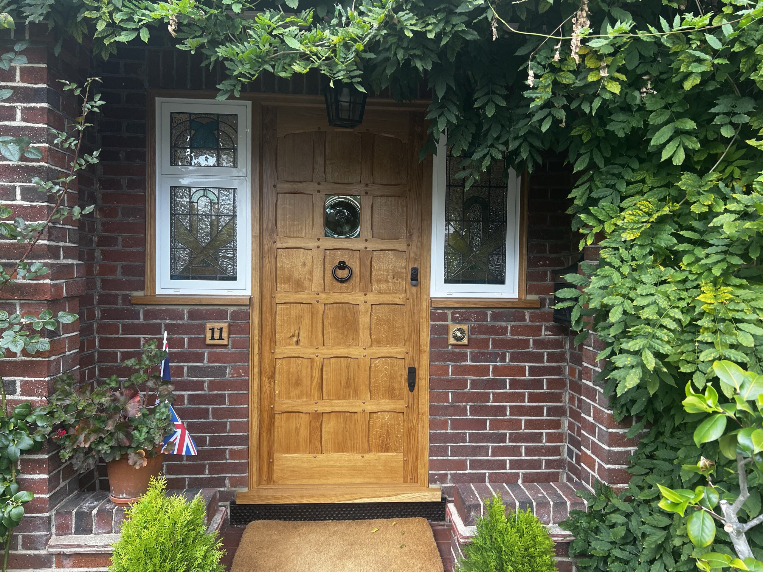 Exterior oak oiled door